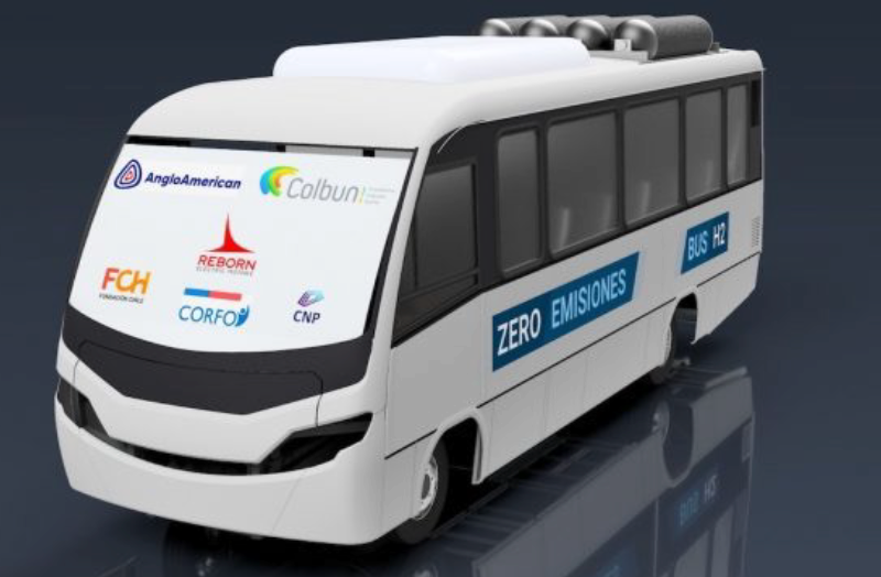 Chile busca crear el primer bus a hidrógeno 